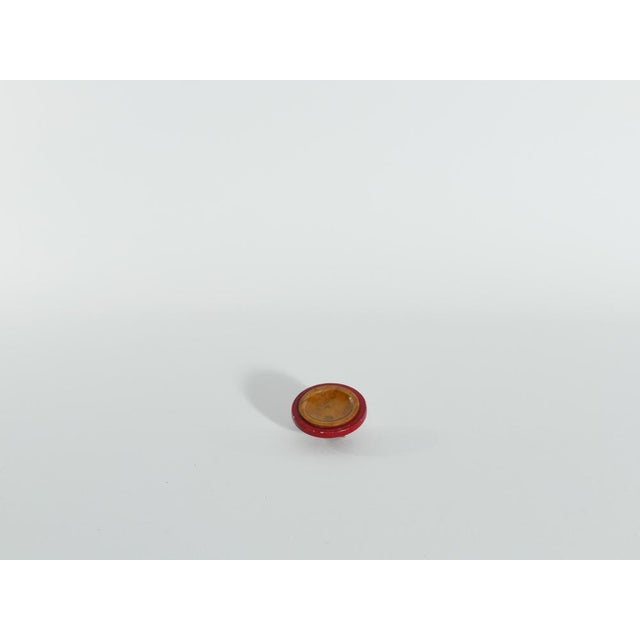 Vintage Vietnamese Red Hand Carved Soapstone Lidded Jar For Sale - Image 15 of 17