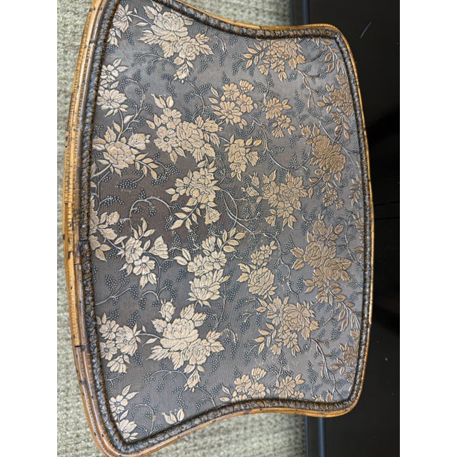 1960s 1960s Vintage Pencil Reed Side Table With Embossed Surface and Beautiful Lines For Sale - Image 5 of 7