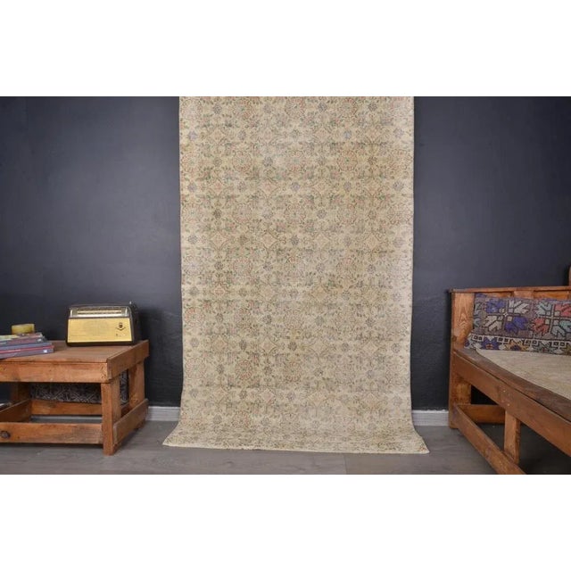Faded Oushak Rug For Sale - Image 10 of 10