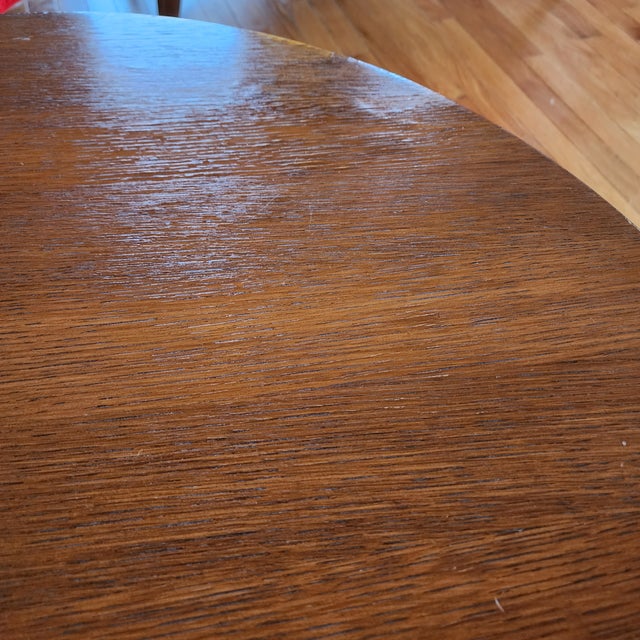 1960s Herman Miller Eames Round Walnut Coffee Table With Aluminum Base – Mid-Century Modern For Sale In Baltimore - Image 6 of 13