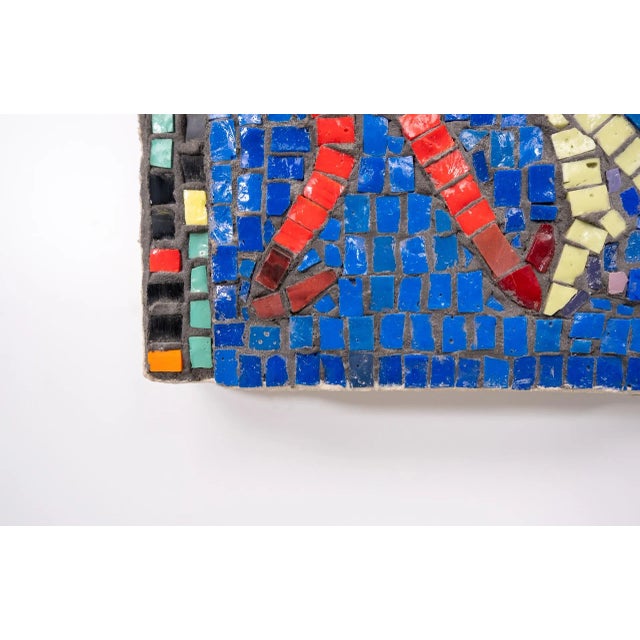 Mid-Century Modern Glass Mosaic of Children Playing, 1960s For Sale - Image 3 of 10