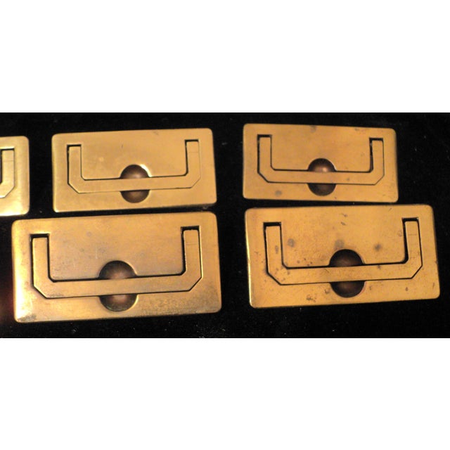 Vintage Campaign Henredon Brass Scene One Drawer Pulls Chairish