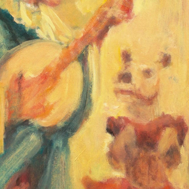 'Banjo Dogs', Mid-Century American School, Impressionist Circus Scene For Sale - Image 4 of 8