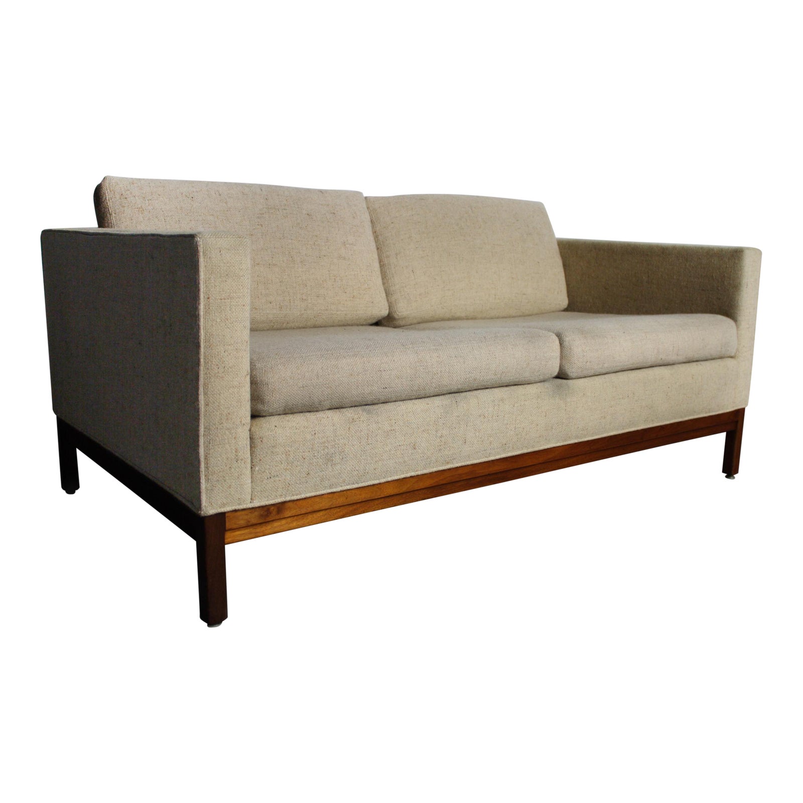Handsome Mid Century Johnson Furniture Company Loveseat/ Sofa Chairish