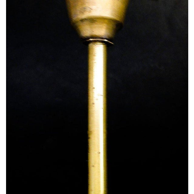 1960s Glass and Brass Pendant Lamp, Poland, 1960s For Sale - Image 5 of 7
