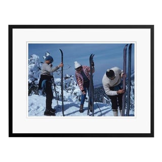 On the Slopes of Sugarbush 1960 by Slim Aarons Framed C Print For Sale