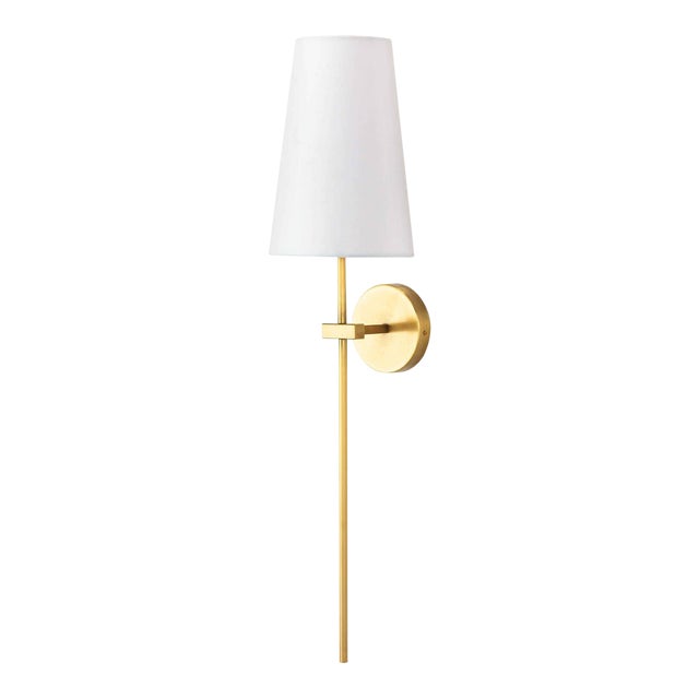 Regina Andrew Toni Steel Sconce, Brass For Sale
