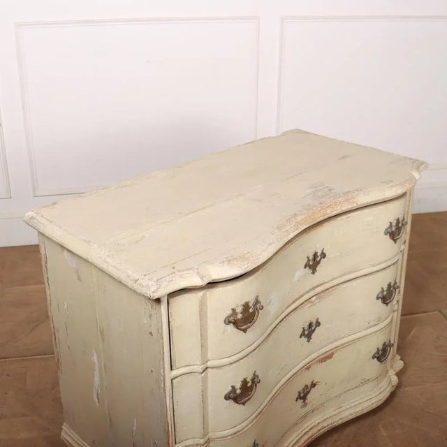 Wood 18th Century Original Painted Commode For Sale - Image 7 of 9