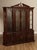 High Quality American Made Cherry Breakfront Display Bookcase with Four Glazed Doors Opening to Lighted Interior and Glass...
