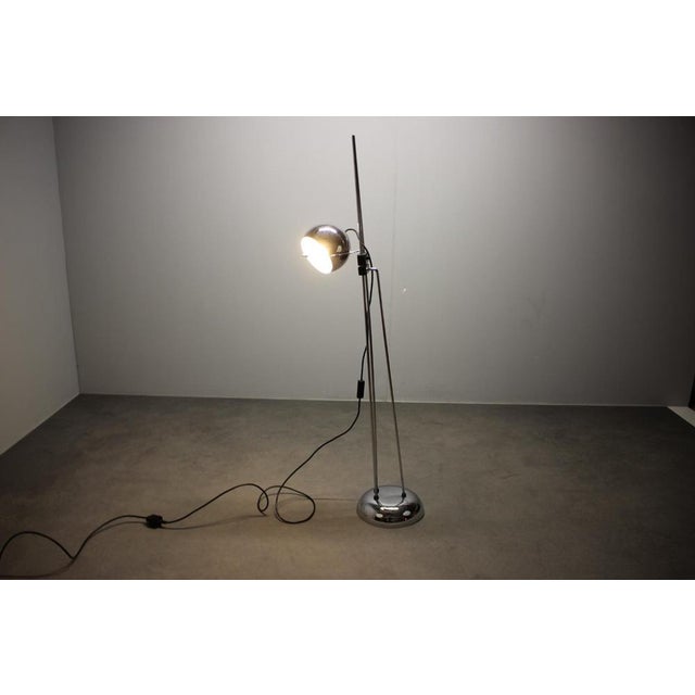 Italian Space Age Adjustable Chrome Floor Lamp, 1960s For Sale - Image 13 of 14