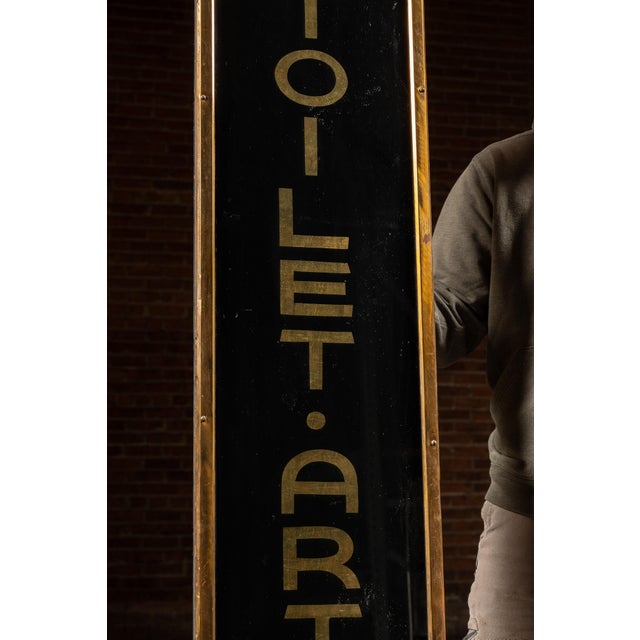 Early Gold Leaf Reverse on Glass Vogt's Ice Cream Sign For Sale In Chicago - Image 6 of 7