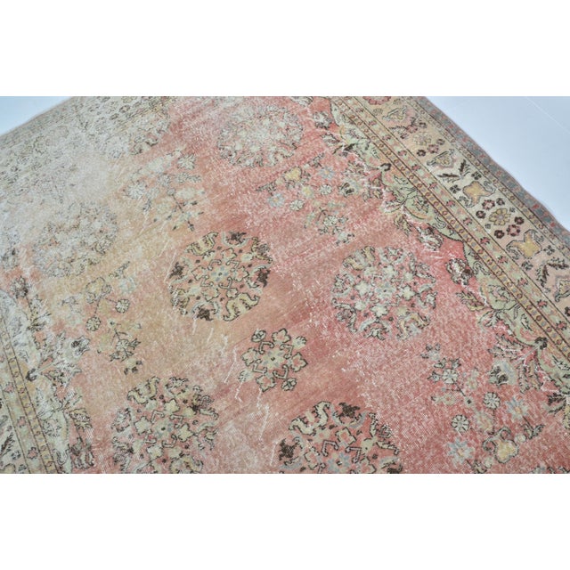 1950s Oushak Wool Area Carpet For Sale In Phoenix - Image 6 of 9