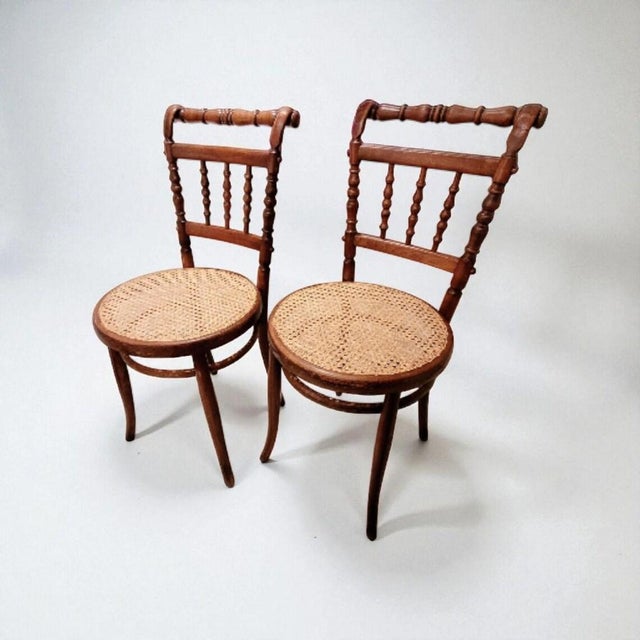 Antique Bistro Chairs by Michael Thonet, Austria, 1890s, Set of 2 For Sale - Image 15 of 15