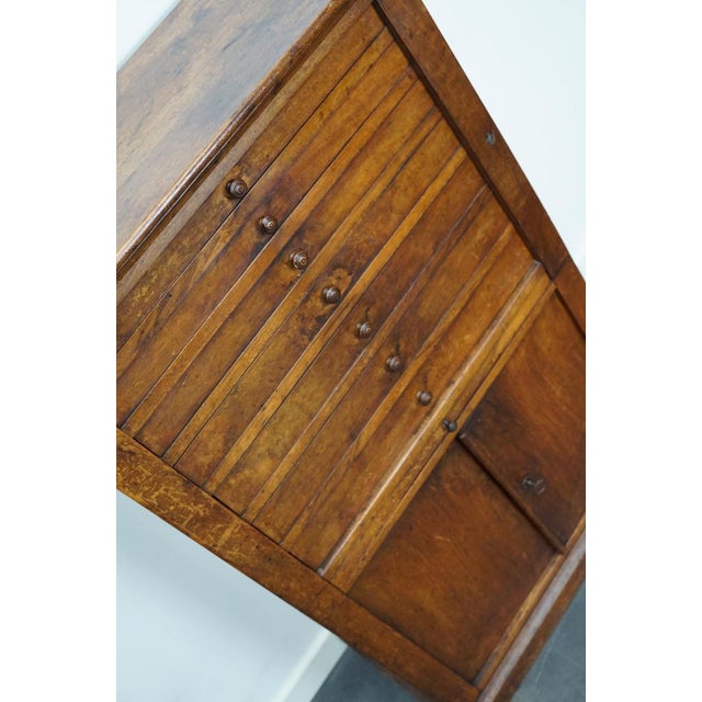 Antique French Walnut Clock Cabinet, 1920s For Sale - Image 6 of 18