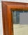 Italian Walnut Wood & Gold Distressed Floor Mirror For Sale - Image 4 of 13