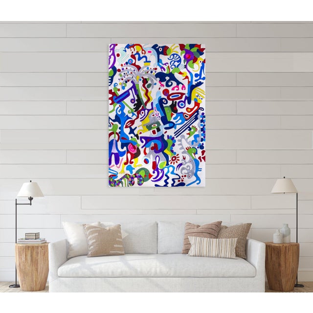 Silver Tree is a radiant, joyful explosion of forms, creatures, and colors — a vibrant abstract world where a shimmering...