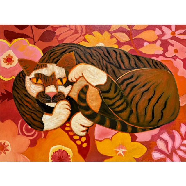 Zimmerman paints this tabby cat the way he paints his jungles: with complete conviction and an absolute refusal to...