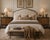 PERMACRAFT FRENCH PROVINCIAL NIGHTSTANDS Onyx Black & Hand-Rubbed Tobacco Reserve Finish Pair DESCRIPTION An exceptional...