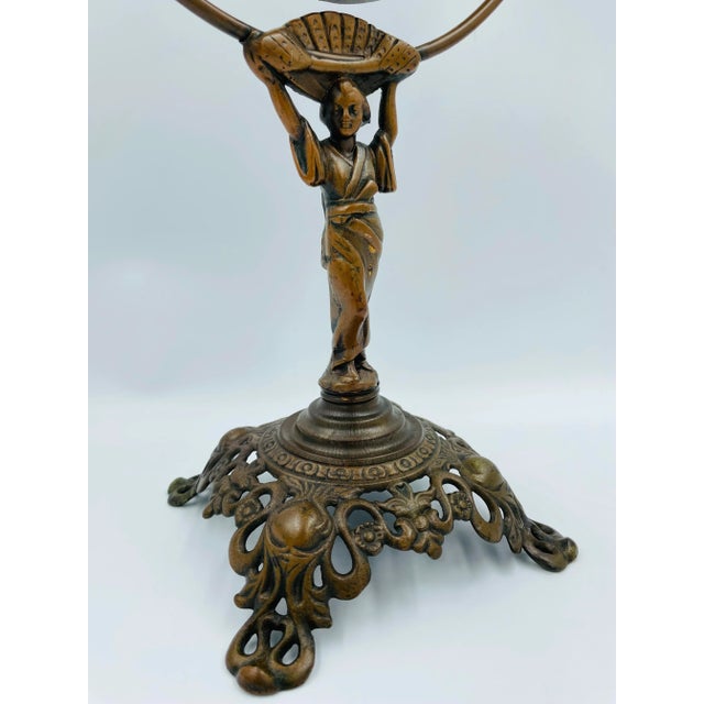 Early 20th Century Early 1900s Golden Mfg. Co. Chicago Swivel Asian-Style Vanity Mirror For Sale - Image 5 of 12