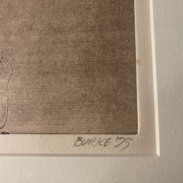 A signed and numbered limited edition etching (3/5) by G.T. “Tom” Burke (1926–2015), a Nantucket Artist Association...