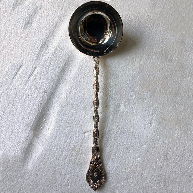 Silver French Odiot Demidoff .950 Sterling Silver Soup Ladle For Sale - Image 8 of 8