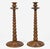 Late 19th Century Pair Tall Bobbin Turned Walnut Candlesticks For Sale - Image 5 of 9