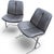 Gold Vintage Pieff Leather and Chrome Dining Chairs by Tim Bates for Harrods, 1970s, Set of 2 For Sale - Image 8 of 10