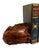 Brown Vintage Burl Wood Bookends Pair Live Edge Organic Modern Rustic MCM Heavy For Sale - Image 8 of 10