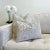 This pillow is so much more beautiful in person. Elevate your space with this soft luxurious silvery gray cut velvet on a...