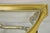 Late 20th Century Vintage Hollywood Regency Mastercraft Style Brass Glass Console Sofa Hall Table For Sale - Image 5 of 12