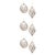 2020s Glass Round Ornaments (Set of 6) For Sale - Image 5 of 5