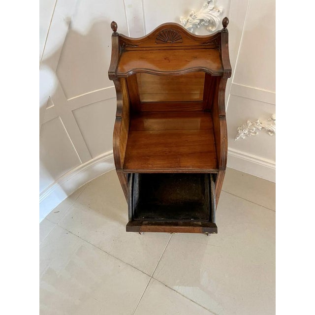 Late 19th Century Antique Victorian Quality Carved Walnut Coal Box, 1880s For Sale - Image 5 of 14