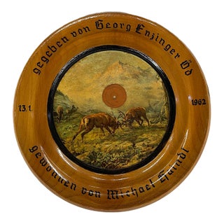 Vintage Honorary/Prize Alpine Shooting Target(Schutzenscheibe) For Sale