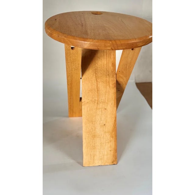 French Folded Stool in Wood by Adrian Reed, 1970 For Sale - Image 6 of 8
