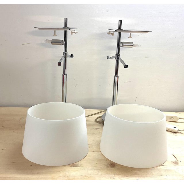 Metal Vintage Table Lamps from Fontana Arte, 2004, Set of 2 For Sale - Image 7 of 18