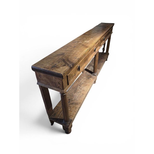 Brown Antique French Walnut Store Counter, 1800 For Sale - Image 8 of 14