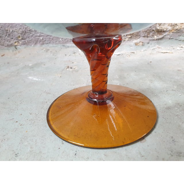 Big Glass Cut Cup by Empoli For Sale - Image 10 of 15