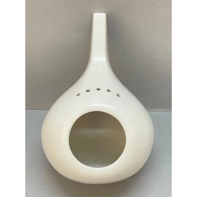 Mid-Century Italian White Ceramic Vase by ZS for Nove di Bassano, 1960s For Sale - Image 12 of 18