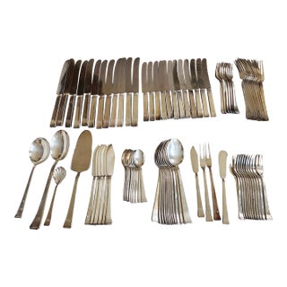 German Silverplate Flatware Set 92 Pieces 2 For Sale