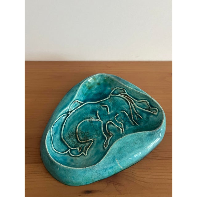 Mid-Century Modern Mid Century Modern Art Pottery Ashtray For Sale - Image 3 of 9