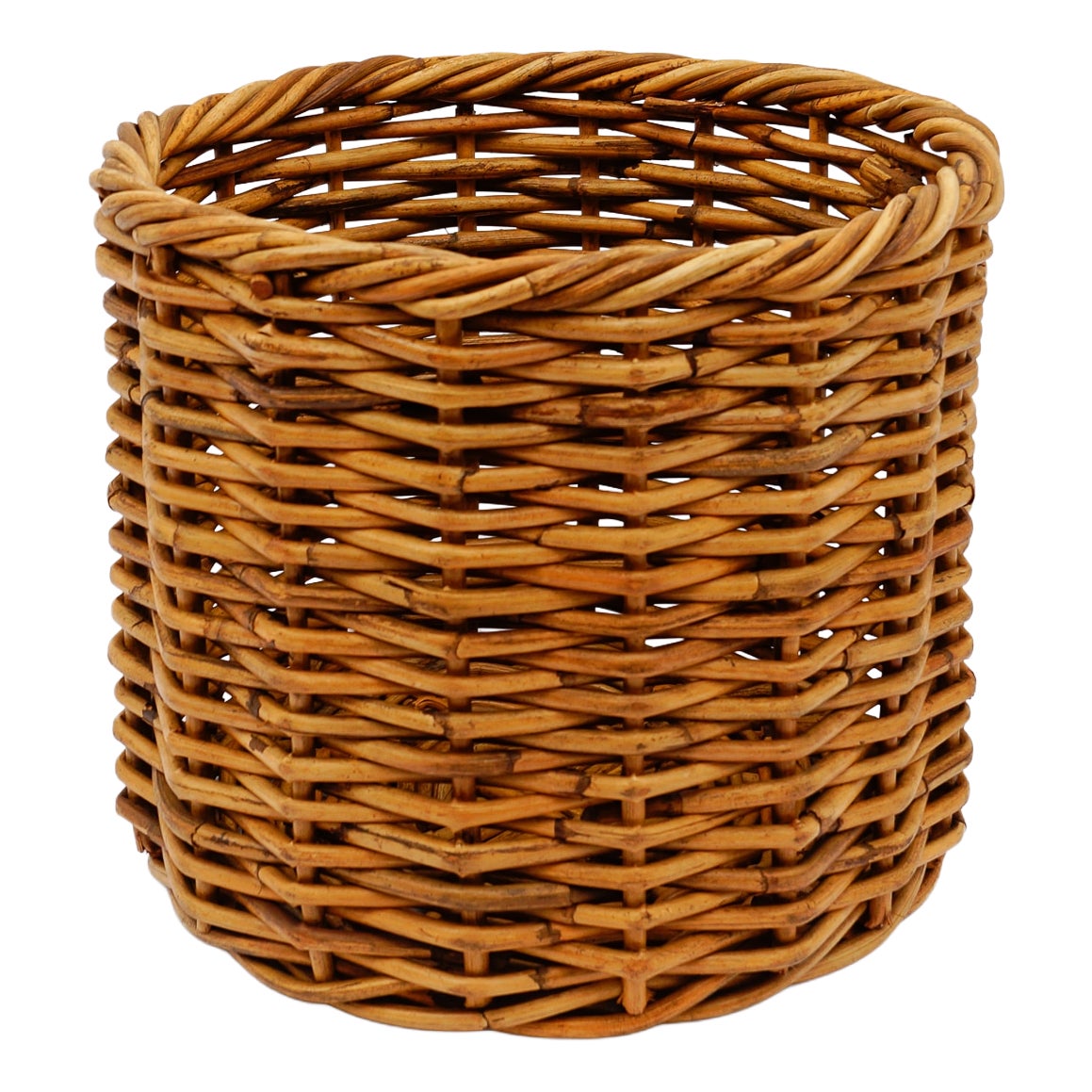 Mid-Century Modern Rattan Basket, Italy, 1960s | Chairish