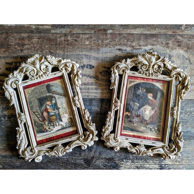 After Chardin, Figurative Compositions, Early 20th Century, Etchings, Framed, Set of 2 For Sale - Image 3 of 5