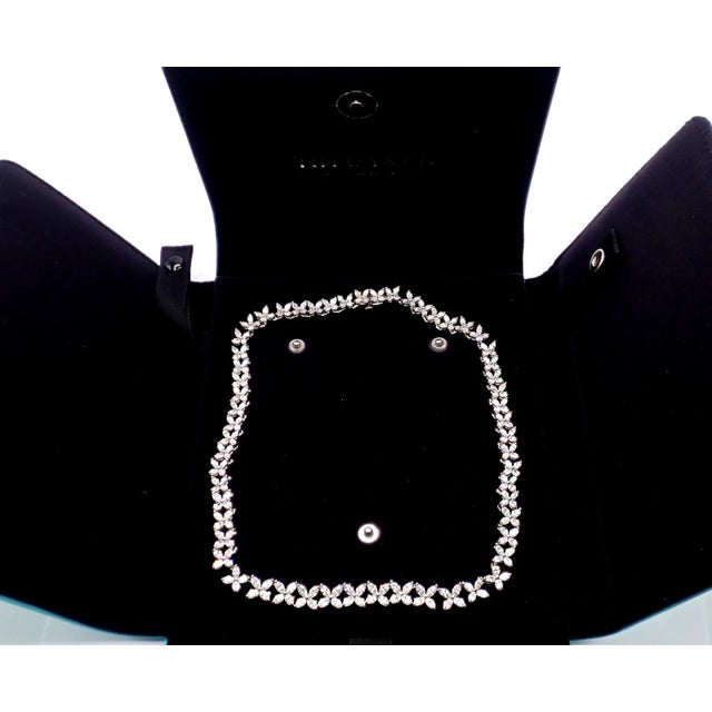 Tiffany & Co. Victoria Platinum Graduated Marque Shape Diamond Necklace For Sale - Image 14 of 16