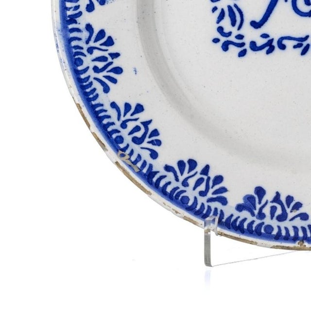 19th Century Talking Earthenware Plate For Sale - Image 3 of 6