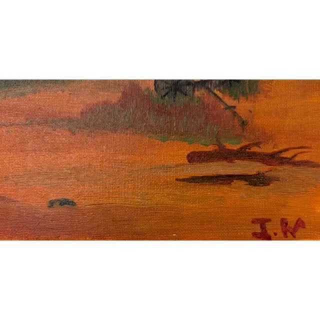 American Folk Art Red Barn Painting - New Hampshire, Signed and Dated For Sale - Image 3 of 7