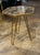 Early 21st Century Pair of Italian MCM Brass and Marble Hex Tables For Sale - Image 5 of 5