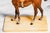 Metal Charming Miniature Antique Austrian Cold Painted Cast Metal Horse Sculpture Statue Marble Base Equestrian Home Decor For Sale - Image 7 of 16