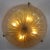 1970s Mid-Century Ice Glass and Brass Ceiling Light from Hillebrand Lighting, 1970s For Sale - Image 5 of 6