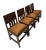 Magnificent and ultra rare set of four art deco modernist dining room chairs. Design by hendrik wouda for h. Pander &...