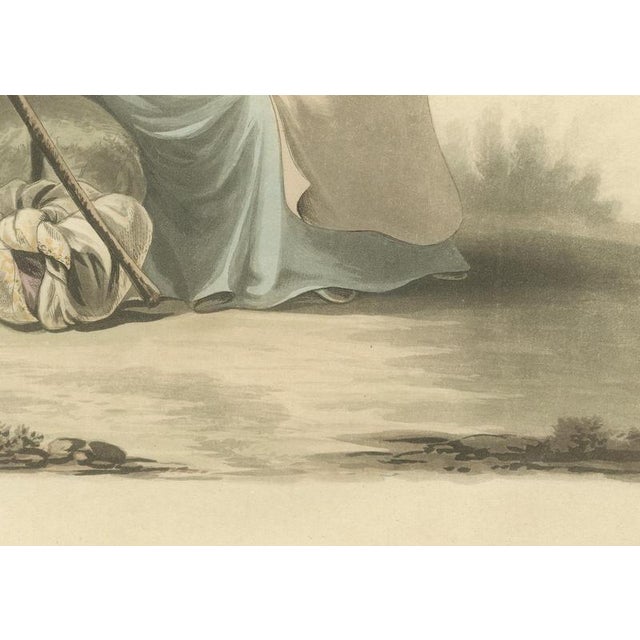 After Miss Semple, Woman of Brabant Resting with Staff and Bundle, 1817, Engraving For Sale - Image 6 of 9